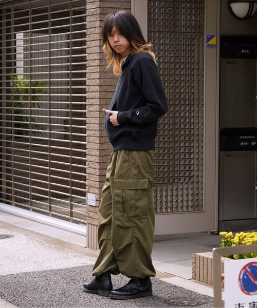 Champion（チャンピオン）の「Champion/チャンピオン RW HALF ZIP SWEATSHIRT リバースウィーブ(R) ハーフジップスウェットシャツ 裏起毛 USコットン（スウェット・メンズ・ダークネイビー/グレー/ブラック・XL/L/M）」の12枚目の写真