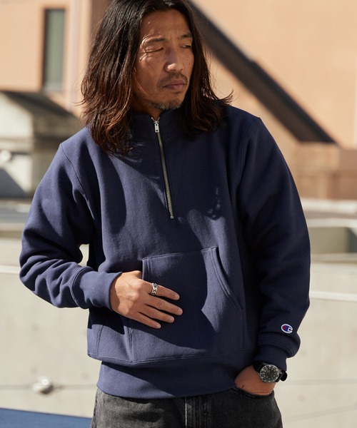 Champion/チャンピオン RW HALF ZIP SWEATSHIRT リバースウィーブ(R
