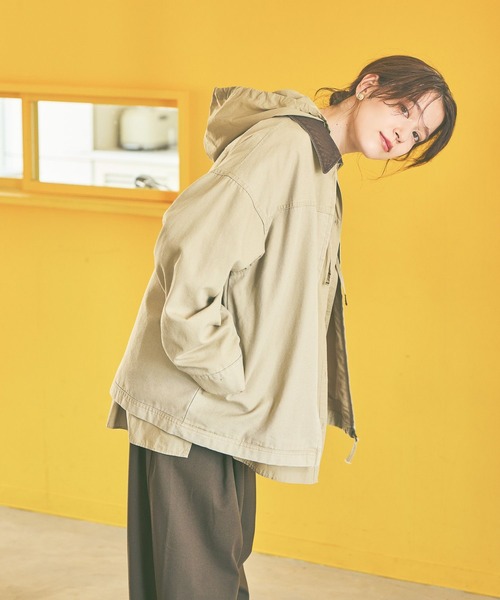 studio CLIP(スタディオクリップ)の「《days》【選べる着丈】ワークジャケット(ブルゾン・レディース・ベージュ/グレー・MEDIUM/LARGE)」の21枚目の写真