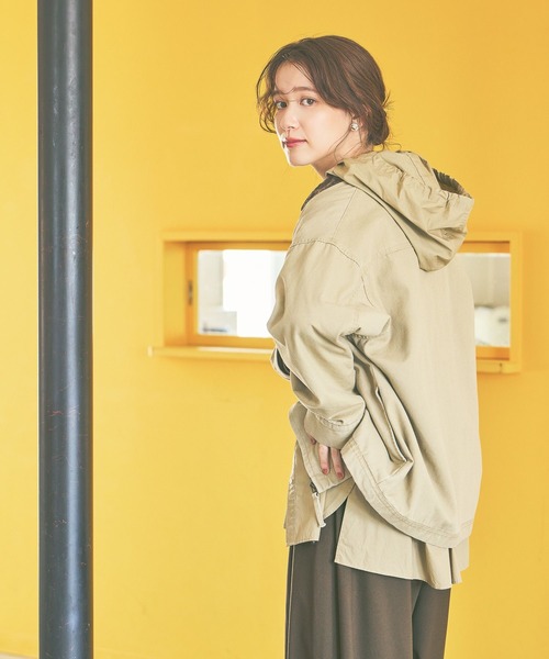 studio CLIP(スタディオクリップ)の「《days》【選べる着丈】ワークジャケット(ブルゾン・レディース・ベージュ/グレー・MEDIUM/LARGE)」の22枚目の写真