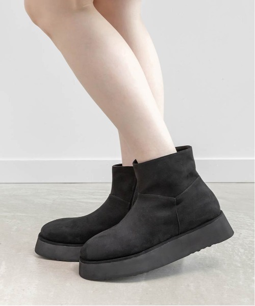 RANDA（ランダ）の「2WAY ビジュー×キルティングファームートンブーツ（ブーツ・レディース・ブラック/アイボリー/グレイッシュベージュ・S/M/L/LL）」の20枚目の写真