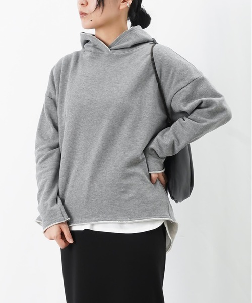 LUCA/LADY LUCK LUCA(ルカ/レディラックルカ)の「LC/LLL 裏毛コクーンパーカー【セットアップ着用可】(パーカー・レディース・ブラック/グレー/ライトベージュ・FREE)」の3枚目の写真