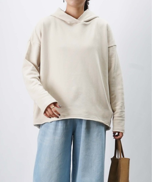 LUCA/LADY LUCK LUCA(ルカ/レディラックルカ)の「LC/LLL 裏毛コクーンパーカー【セットアップ着用可】(パーカー・レディース・ブラック/グレー/ライトベージュ・FREE)」の11枚目の写真