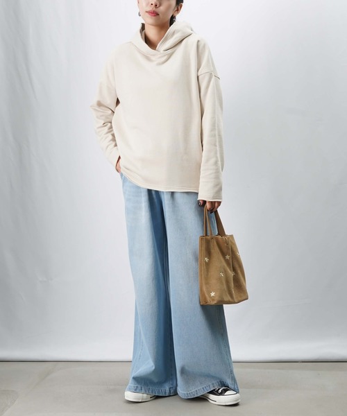 LUCA/LADY LUCK LUCA(ルカ/レディラックルカ)の「LC/LLL 裏毛コクーンパーカー【セットアップ着用可】(パーカー・レディース・ブラック/グレー/ライトベージュ・FREE)」の5枚目の写真