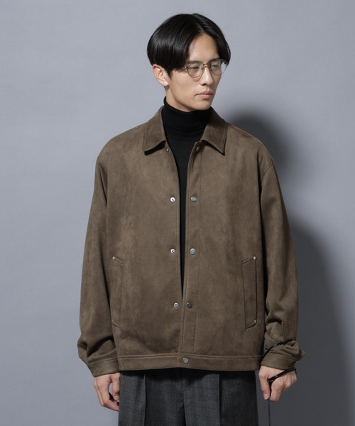 フェイクスエードシャツブルゾン（ブルゾン）｜NANO universe（ナノ