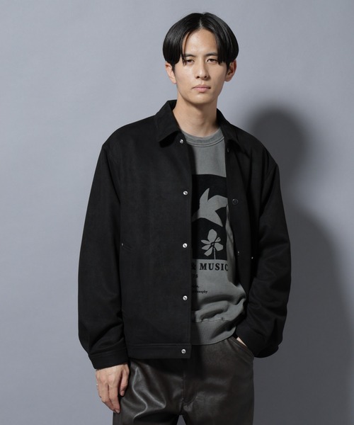 セール】フェイクスエードシャツブルゾン（ブルゾン）｜NANO universe