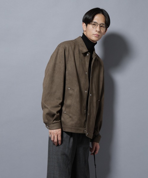フェイクスエードシャツブルゾン（ブルゾン）｜NANO universe（ナノ