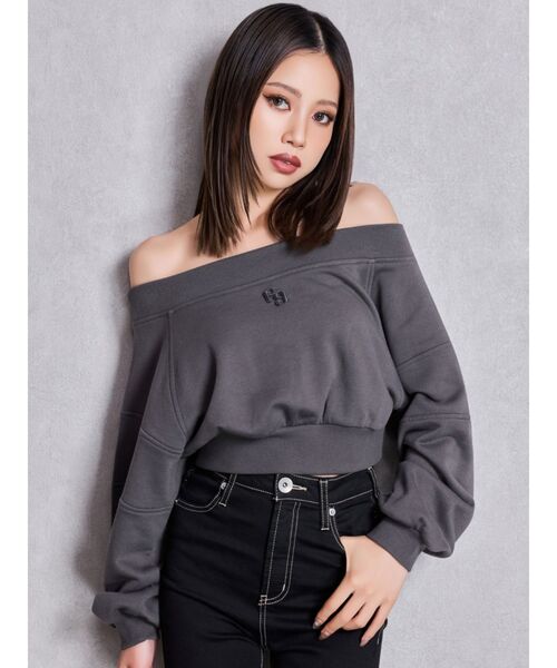 GG short スウェットトップス（Tシャツ/カットソー）｜GYDA（ジェイダ