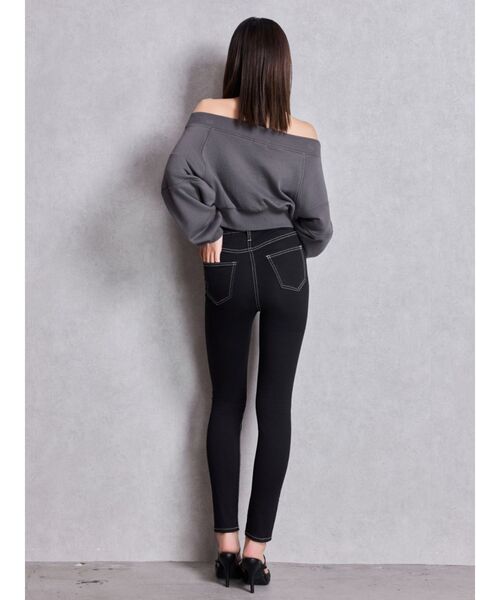 GYDA（ジェイダ）の「GG short スウェットトップス（Tシャツ/カットソー・レディース・チャコールグレー/パープル/レッド/オフホワイト・FREE）」の16枚目の写真