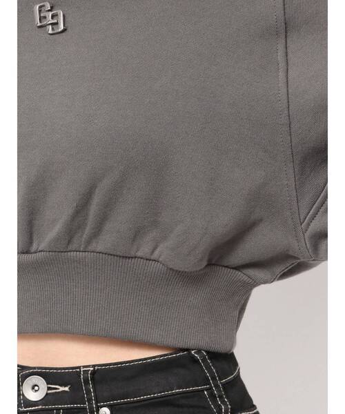 GYDA（ジェイダ）の「GG short スウェットトップス（Tシャツ/カットソー・レディース・チャコールグレー/パープル/レッド/オフホワイト・FREE）」の19枚目の写真