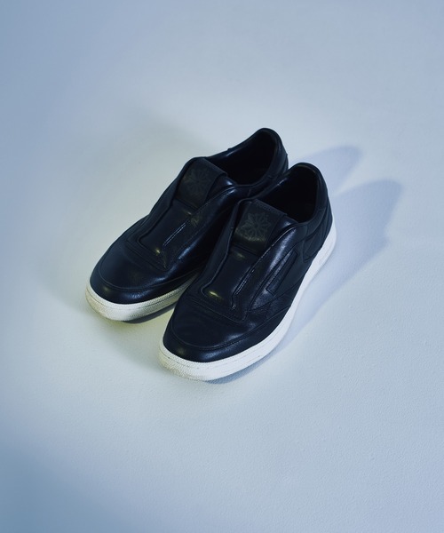 WHITE MOUNTAINEERING（ホワイトマウンテニアリング）の「【White Mountaineering/ホワイトマウンテニアリング】WM×Reebok CLUB C 85 VINTAGE SLIP-ON（スニーカー・メンズ・ブラック・28.5cm/28cm/27.5cm/27cm/26.5cm/26cm/29cm）」の4枚目の写真