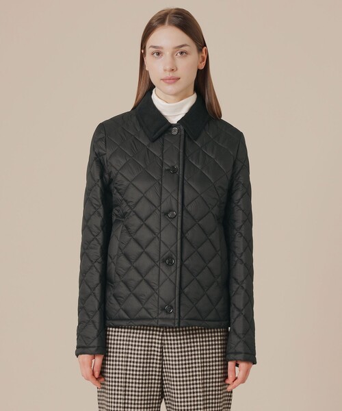 MACKINTOSH LONDON（マッキントッシュ ロンドン）の「【婦人画報11月号掲載】【Tilbury/ティルベリー】エアリーキルティングショートコート（ステンカラーコート・レディース・ブラック/ワイン/ベージュ・38/40）」の7枚目の写真