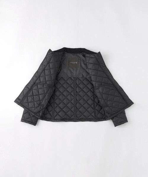 MACKINTOSH LONDON（マッキントッシュ ロンドン）の「【婦人画報11月号掲載】【Tilbury/ティルベリー】エアリーキルティングショートコート（ステンカラーコート・レディース・ブラック/ワイン/ベージュ・38/40）」の13枚目の写真