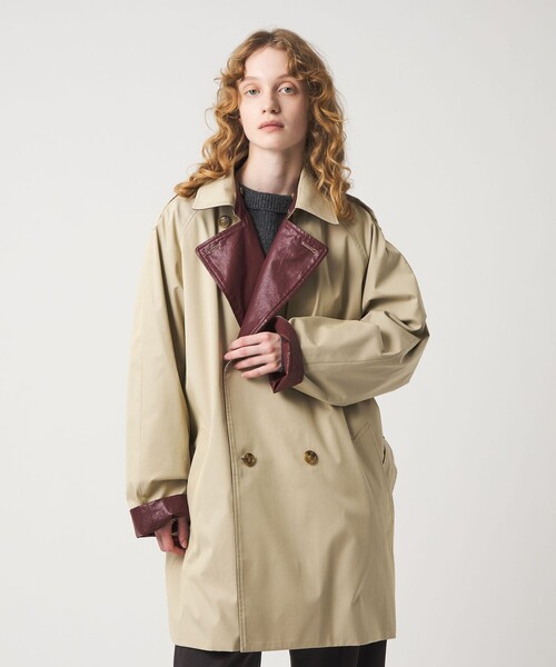 セール】＜6(ROKU)＞コーティング リバーシブル コート（トレンチ