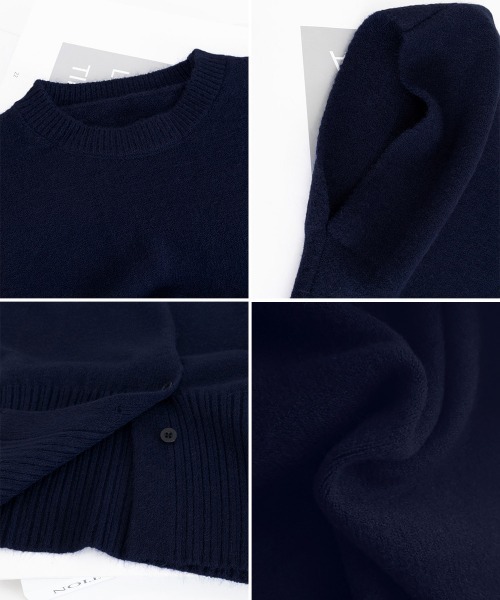 Miniministore(ミニミニストア)の「ニットベスト フロントボタン ニットジレ(ベスト・レディース・ワインレッド/ブラック/ネイビー・FREE)」の15枚目の写真