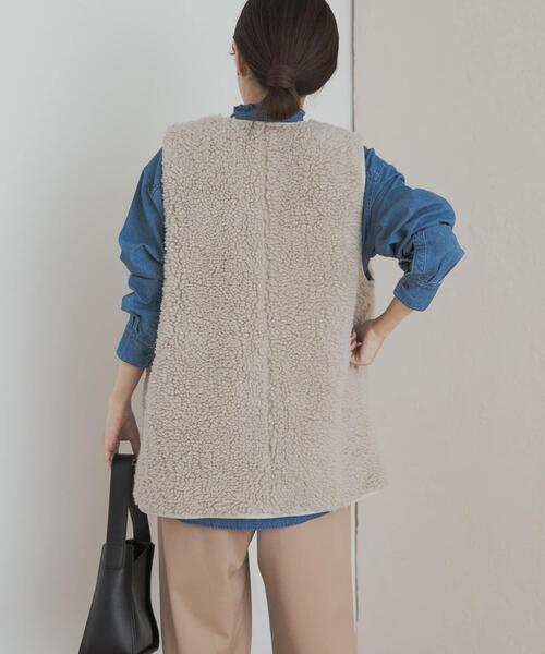 URBAN RESEARCH DOORS(アーバンリサーチドアーズ)の「デニムフリルスタンドシャツ(シャツ/ブラウス・レディース・ワンウォッシュ/インディゴブルー・MEDIUM)」の5枚目の写真