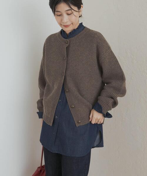 URBAN RESEARCH DOORS(アーバンリサーチドアーズ)の「デニムフリルスタンドシャツ(シャツ/ブラウス・レディース・ワンウォッシュ/インディゴブルー・MEDIUM)」の16枚目の写真