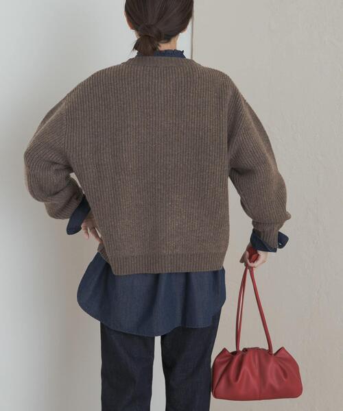URBAN RESEARCH DOORS(アーバンリサーチドアーズ)の「デニムフリルスタンドシャツ(シャツ/ブラウス・レディース・ワンウォッシュ/インディゴブルー・MEDIUM)」の17枚目の写真
