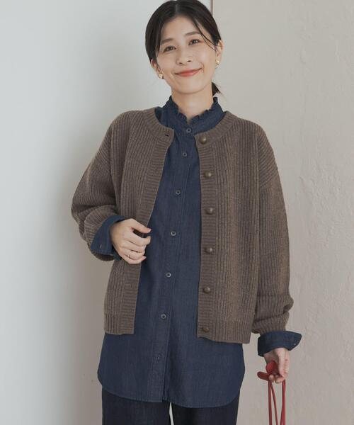 URBAN RESEARCH DOORS(アーバンリサーチドアーズ)の「デニムフリルスタンドシャツ(シャツ/ブラウス・レディース・ワンウォッシュ/インディゴブルー・MEDIUM)」の21枚目の写真