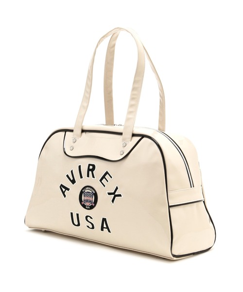 AVIREX（アヴィレックス）の「《WEB&DEPOT限定》ENAMEL BOSTON BAG/エナメルボストンバッグ（ボストンバッグ・レディース・ブラック/アイボリー・F）」の15枚目の写真