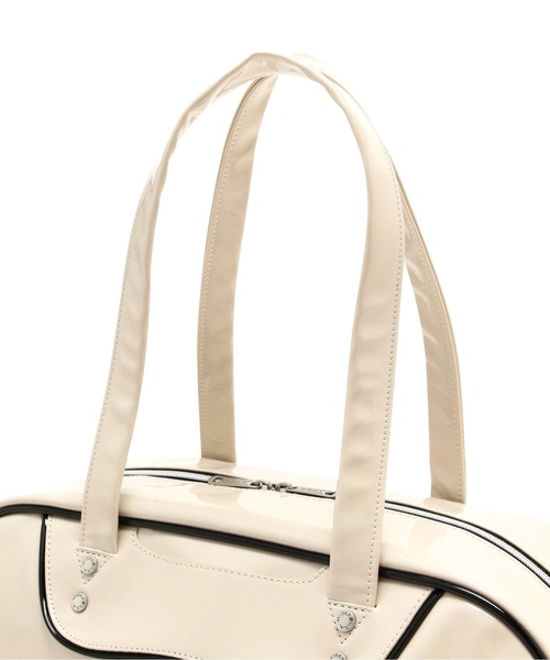 AVIREX（アヴィレックス）の「《WEB&DEPOT限定》ENAMEL BOSTON BAG/エナメルボストンバッグ（ボストンバッグ・レディース・ブラック/アイボリー・F）」の17枚目の写真