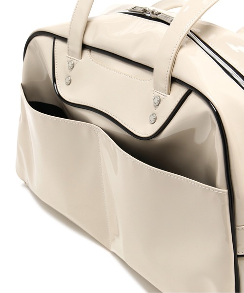 AVIREX（アヴィレックス）の「《WEB&DEPOT限定》ENAMEL BOSTON BAG/エナメルボストンバッグ（ボストンバッグ・レディース・ブラック/アイボリー・F）」の22枚目の写真