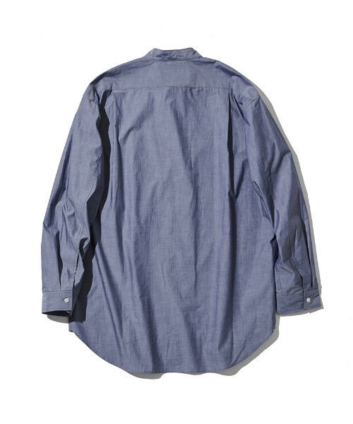 ACANTHUS（アカンサス）の「ms6290- Oversized Band Collar Shirt バンドカラーシャツ(MA2630)（シャツ/ブラウス・メンズ・ホワイト/ネイビー・S/M/L/XL）」の17枚目の写真