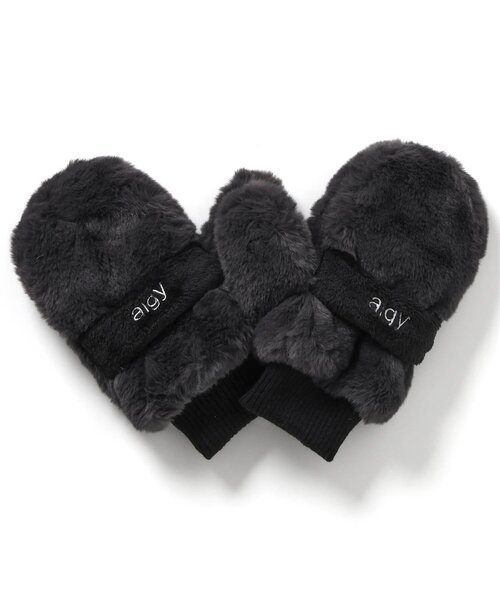 algy（アルジー）の「２WAYミトン（手袋・キッズ・アイボリー/ブラック/オフホワイト・FREE）」の17枚目の写真