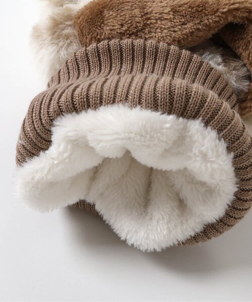 algy（アルジー）の「２WAYミトン（手袋・キッズ・アイボリー/ブラック/オフホワイト・FREE）」の14枚目の写真