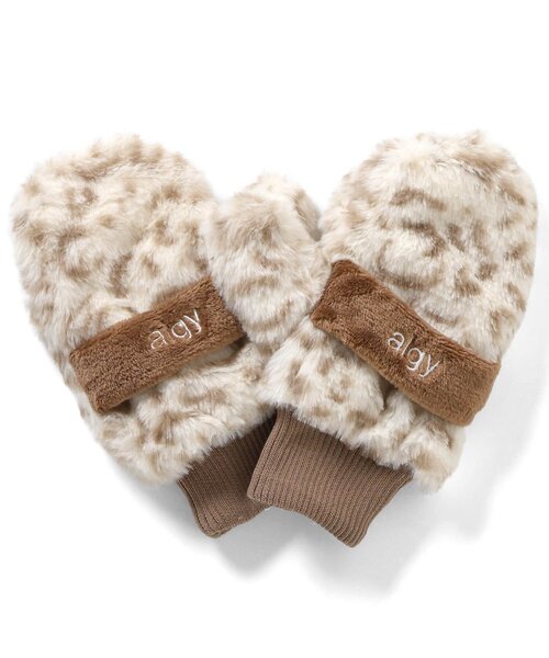 algy（アルジー）の「２WAYミトン（手袋・キッズ・アイボリー/ブラック/オフホワイト・FREE）」の11枚目の写真