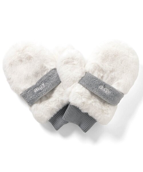 algy（アルジー）の「２WAYミトン（手袋・キッズ・アイボリー/ブラック/オフホワイト・FREE）」の10枚目の写真