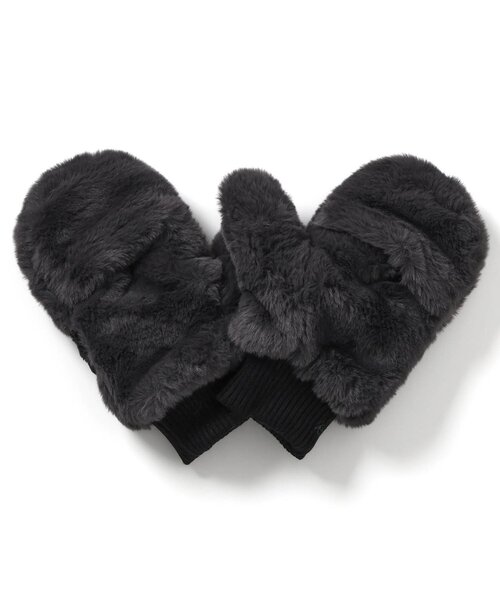 algy（アルジー）の「２WAYミトン（手袋・キッズ・アイボリー/ブラック/オフホワイト・FREE）」の9枚目の写真