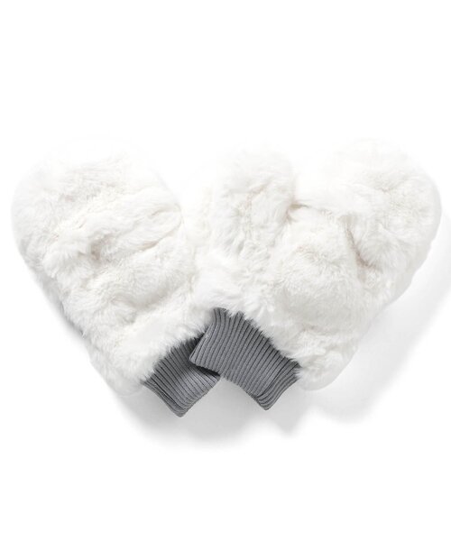 algy（アルジー）の「２WAYミトン（手袋・キッズ・アイボリー/ブラック/オフホワイト・FREE）」の7枚目の写真