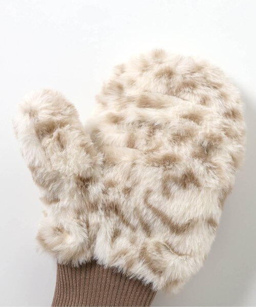 algy（アルジー）の「２WAYミトン（手袋・キッズ・アイボリー/ブラック/オフホワイト・FREE）」の5枚目の写真