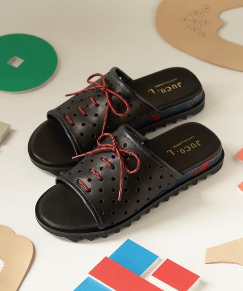 JUCO.（ジュコ）の「ホールサンダル（サンダル・レディース・ベージュ/ブラック・22.5cm/23.5cm/24.5cm/25.5cm/26.5cm）」の13枚目の写真