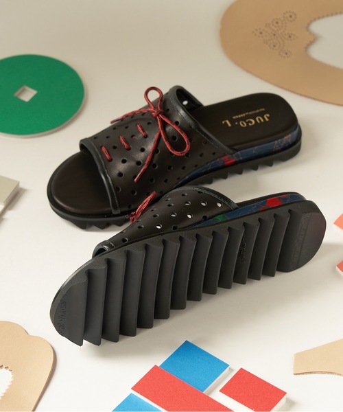 JUCO.（ジュコ）の「ホールサンダル（サンダル・レディース・ベージュ/ブラック・22.5cm/23.5cm/24.5cm/25.5cm/26.5cm）」の14枚目の写真