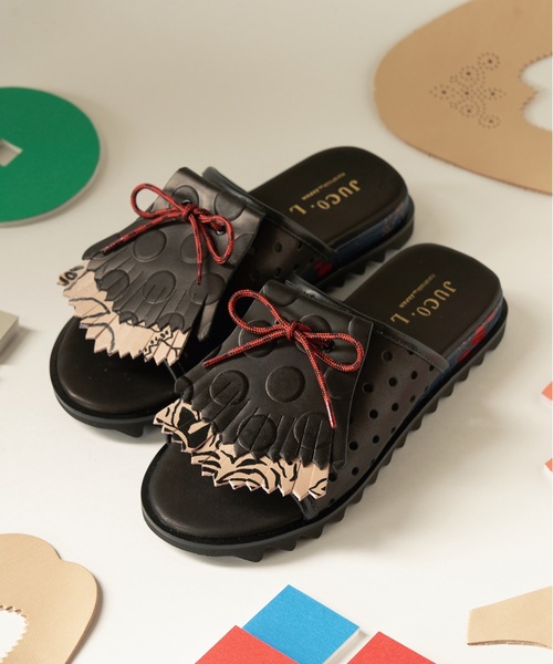 JUCO.（ジュコ）の「ホールサンダル（サンダル・レディース・ベージュ/ブラック・22.5cm/23.5cm/24.5cm/25.5cm/26.5cm）」の17枚目の写真