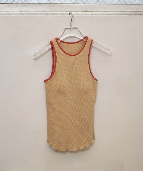 TODAYFUL(トゥデイフル)の「【TODAYFUL/トゥデイフル】Cupin Piping Tanktop/カップインパイピングタンクトップ(タンクトップ・レディース・ブルー × パープル/キナリ/ベージュ/ネイビー・FREE)」の3枚目の写真
