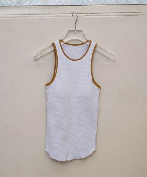 TODAYFUL(トゥデイフル)の「【TODAYFUL/トゥデイフル】Cupin Piping Tanktop/カップインパイピングタンクトップ(タンクトップ・レディース・ブルー × パープル/キナリ/ベージュ/ネイビー・FREE)」の4枚目の写真