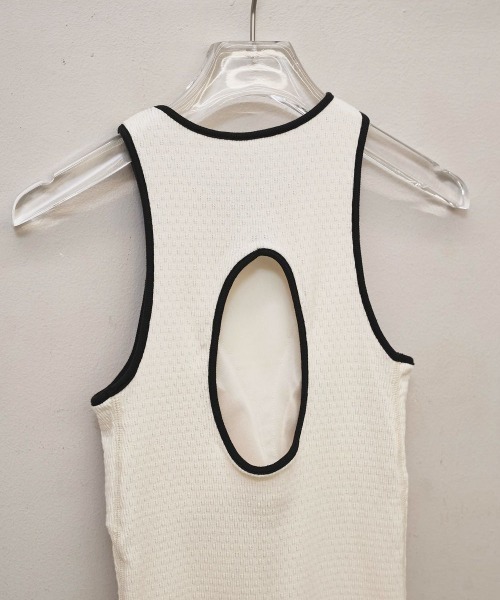 TODAYFUL(トゥデイフル)の「【TODAYFUL/トゥデイフル】Cupin Piping Tanktop/カップインパイピングタンクトップ(タンクトップ・レディース・ブルー × パープル/キナリ/ベージュ/ネイビー・FREE)」の7枚目の写真