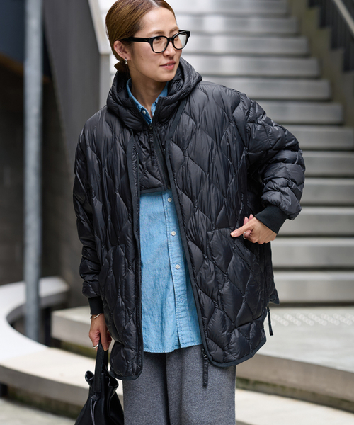 ≪WEB先行 / 追加≫TAION/タイオン 別注フードビブス付きブルゾン