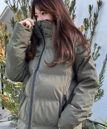 ARCADE | シームレス 防風撥水ストレッチ加工 ファイバーダウン フードジャケット(ダウンジャケット/コート)