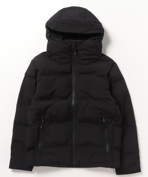 ARCADE（アーケード）の「シームレス 防風撥水ストレッチ加工 ファイバーダウン フードジャケット（ダウンジャケット/コート・メンズ・チャコールグレー/ブラック/カーキ・LL/L/M）」の21枚目の写真