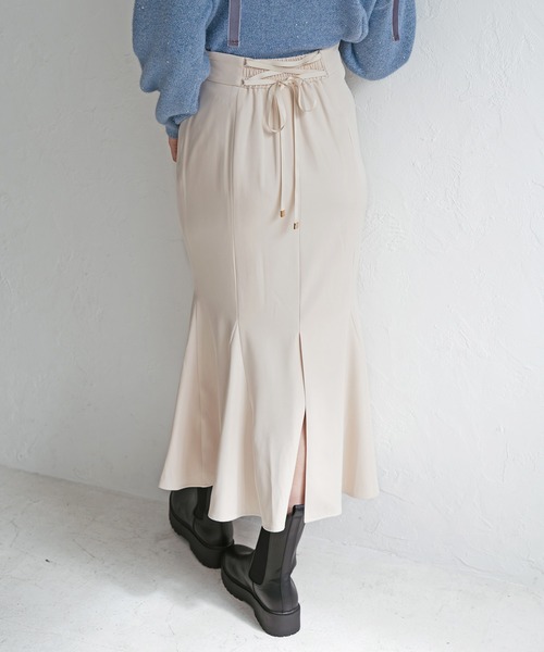 31 Sons de mode(トランテアン ソン ドゥ モード)の「2025秋冬新作 ウィンターレースアップマーメイドスカート(スカート・レディース・ベージュ/ピンク/ブラウン系・M/S)」の21枚目の写真