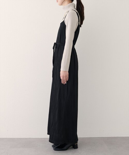 natural couture(ナチュラルクチュール)の「【WEB限定】流線ストライプナローワンピース(ワンピース・レディース・ネイビー/ブラウン/ブラック・FREE)」の9枚目の写真