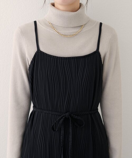 natural couture(ナチュラルクチュール)の「【WEB限定】流線ストライプナローワンピース(ワンピース・レディース・ネイビー/ブラウン/ブラック・FREE)」の22枚目の写真