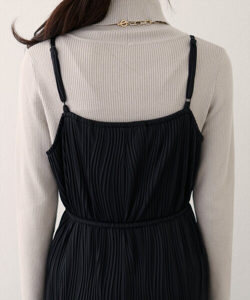 natural couture(ナチュラルクチュール)の「【WEB限定】流線ストライプナローワンピース(ワンピース・レディース・ネイビー/ブラウン/ブラック・FREE)」の19枚目の写真