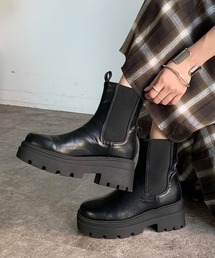 DouDou | 【WEB限定】サイドゴアショートブーツ(ブーツ)