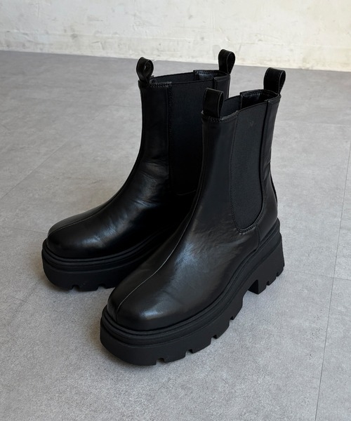 DouDou（ドゥドゥ）の「【WEB限定】サイドゴアショートブーツ（ブーツ・レディース・ブラック・SMALL/LARGE/MEDIUM）」の8枚目の写真