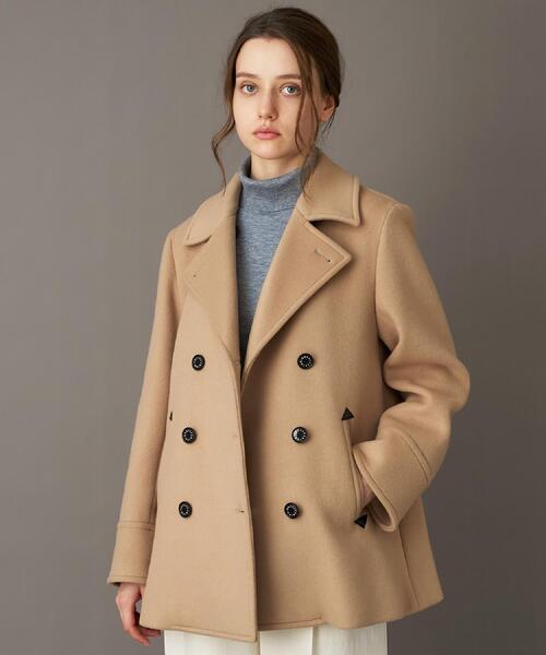 DRESSTERIOR（ドレステリア）の「Super140‘sAラインPコート（ピーコート・レディース・ブラック/ベージュ・34/38/36）」の7枚目の写真